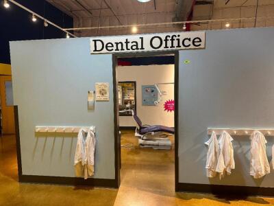 CUSTOM BUILT CHILDREN'S DENTIST OFFICE WITH THEMED CONTENTS