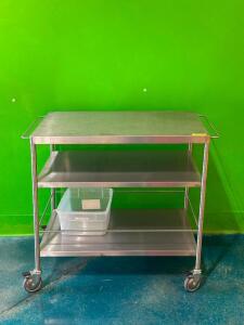 STAINLESS STEEL ROLLING CART