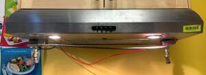 STAINLESS STEEL RANGE HOOD WITH FIRE SUPPRESSION