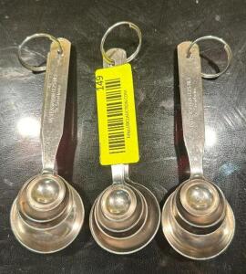 (3) SETS OF MEASURING CUPS