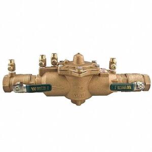 REDUCED PRESSURE ZONE BACKFLOW PREVENTER, LEAD FREE BRONZE, WATTS 009 SERIES, NPT CONNECTION