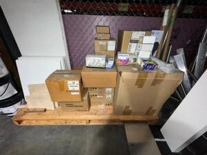 PALLET OF ASSORTED LIGHT BULBS AND FIXTURES