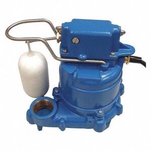 CAST IRON SUMP, EFFLUENT PUMP, 1/3 HP, 115V