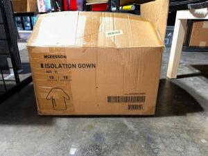 BOX OF XL ISOLATION GOWNS