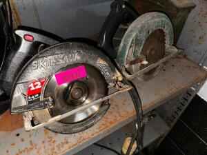 DESCRIPTION (2) ASSORTED CIR SAWS. THIS LOT IS: ONE MONEY QTY 1