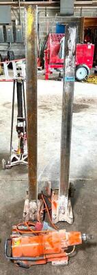 CONCRETE CORING DRILL WITH (2) STANDS