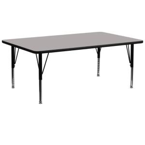 DESCRIPTION: (2) ACTIVITY TABLE INFORMATION: WOODEN TOP SIZE: 72" X 24" X 29" RETAIL$: $308.92 EA QTY: 2