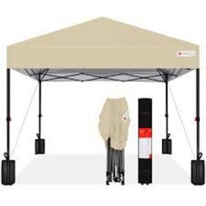 DESCRIPTION: (1) CANOPY TENT BRAND/MODEL: E-Z UP #643P98 INFORMATION: BROWN, SEE INSPECTION SIZE: 8X6X10 RETAIL$: $208.28 EA QTY: 1