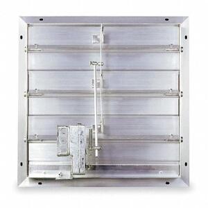 MOTORIZED DAMPER, FOR FAN DIA. 20 IN, EXTRUDED ALUMINUM, NUMBER OF PANELS 1, 100 TO 240 VOLTAGE