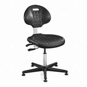 POLYURETHANE CLEANROOM TASK CHAIR WITH 15 IN TO 20 IN SEAT HEIGHT RANGE AND 300 LB WEIGHT CAPACITY,