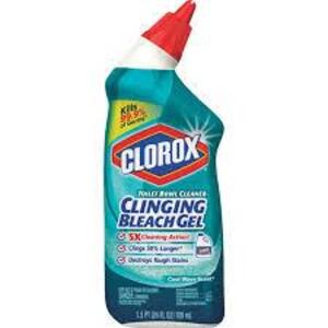 DESCRIPTION: (2) TOILET BOWL CLEANER BRAND/MODEL: CLOROX CLINGING BLEACH GEL SIZE: 24 FL OZ RETAIL$: $6.00 EA QTY: 2