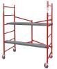 DESCRIPTION: (1) PORTABLE SCAFFOLD BRAND/MODEL: METALTECH/I-BM6S INFORMATION: RED/DOUBLE-LOCKING RETAIL$: 639.99 SIZE: 59-1/4"W X 30"D X 74"H QTY: 1