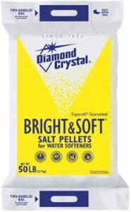 DESCRIPTION: (2) BRIGHT AND SOFT SALT WATER BLOCK BRAND/MODEL: DIAMOND CRYSTAL SIZE: 50 LB QTY: 2