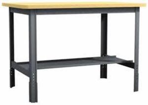 DESCRIPTION: (1) WORK TABLE BRAND/MODEL: WORKSMART #WS-MH-WKBN-132 INFORMATION: WOODEN TOP SIZE: 60" W X 30" D X 29.13" TALL (ADJUSTABLE) RETAIL$: $37