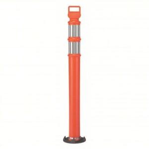 DESCRIPTION: (4) PERMANENT MOUNT DELINEATOR POST BRAND/MODEL: PRODUCT NUMBER #1EKU6 INFORMATION: ORANGE, REFLECTIVE STRIPES SIZE: 42" RETAIL$: $40.00