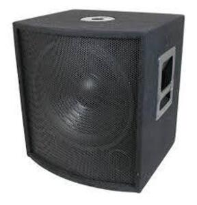 DESCRIPTION: (1) SPEAKER SUBWOOFERBRAND/MODEL: MCM CUSTOM AUDIO #555-10325INFORMATION: BLACKSIZE: 18"QTY: 1