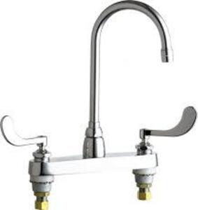 DESCRIPTION: (1) KITCHEN SINK FAUCET BRAND/MODEL: CHICAGO FAUCETS #482K45 INFORMATION: 1.5 GPM, CHROME PLATED RETAIL$: $495.90 EA QTY: 1