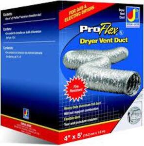 DESCRIPTION: (8) DRYER VENT DUCT BRAND/MODEL: PROFLEX #18-BTD45 RETAIL$: $13.66 EA QTY: 8