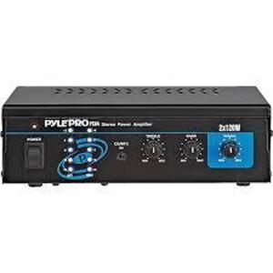 DESCRIPTION: (1) POWER AMPLIFIER STEREOBRAND/MODEL: PYLE #PCA4INFORMATION: BLACK, MINISIZE: 2X120WQTY: 1