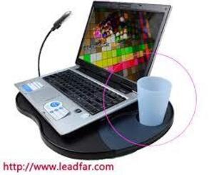 DESCRIPTION: (1) LAPTOP TRAY INFORMATION: GRAY WITH BLACK SIZE: 19" X 13" RETAIL$: $21.70 EA QTY: 1