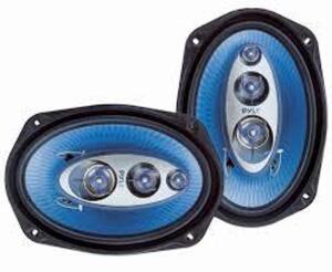 DESCRIPTION: (1) PAIR OF COMPONENT CAR SPEAKERSBRAND/MODEL: PYLE #PL6984BLINFORMATION: BLUESIZE: 6" X 9"QTY: 1