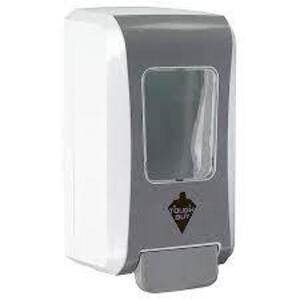 DESCRIPTION: (3) WALL MOUNTED SOAP DISPENSERS BRAND/MODEL: TOUGH GUY INFORMATION: WHITE SIZE: 1200 ML RETAIL$: $23.89 EA QTY: 3