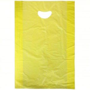 DESCRIPTION: (1) BOX OF (500) MERCHANDISE BAGS BRAND/MODEL: 5DUN1 INFORMATION: YELLOW SIZE: 6 IN X 4 IN X 24 IN, 0.7 MIL THICK, YELLOW, DIE CUT, GUSSE