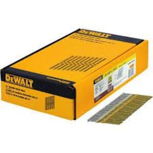 DESCRIPTION: (1) BOX OF (2000) NAILS FOR NAIL GUN BRAND/MODEL: DEWALT #DPT-16D131FH SIZE: 3-1/2" X .131 RETAIL$: $43.99 EA QTY: 1