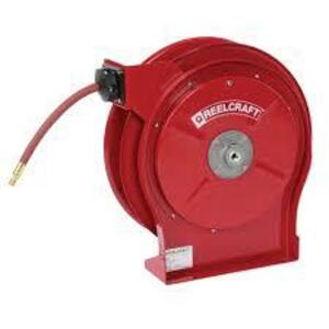 DESCRIPTION: (1) HEAVY DUTY HOSE REEL BRAND/MODEL: REELCRAFT #5650 OLP INFORMATION: RED RETAIL$: $323.99 EA QTY: 1