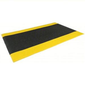 DESCRIPTION: (1) ANTI FATIGUE MAT BRAND/MODEL: NOTRAX #25PJ42 INFORMATION: BLACK WITH YELLOW STRIPE SIZE: 2' X 6' RETAIL$: $51.43 EA QTY: 1