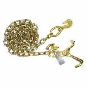 DESCRIPTION: (2) STRAIGHT CHAIN BRAND/MODEL: B/A PRODUCTS #3YDJ2 INFORMATION: 70 CHAIN GRADE, STEEL, GRAB HOOK, STRAIGHT SIZE: 5/16" TRADE SIZE RETAIL