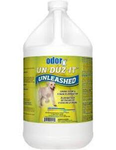 DESCRIPTION: (1) CASE OF (4) URINE ODOR AND STAIN ELIMINATOR BRAND/MODEL: PRORESTORE UN-DUZ-IT UNLEASHED SIZE: 1 GALLON RETAIL$: $159.00 EA QTY: 1