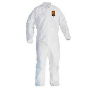 DESCRIPTION: (1) CASE OF (25) DISPOSABLE COVERALLS BRAND/MODEL: KLEENGUARD #46104 INFORMATION: WHITE SIZE: SIZE MED RETAIL$: $291.30 EA QTY: 1