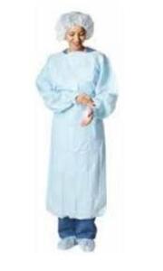 DESCRIPTION: (3) CASES OF (75) DISPOSABLE GOWN BRAND/MODEL: PRECEPT #8572 INFORMATION: BLUE SIZE: UNIVERSAL SIZE RETAIL$: $24.99 EA QTY: 3