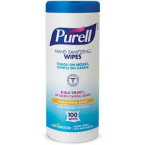 DESCRIPTION: (1) CASE OF (10) PACKS OF (100) SANITIZING WIPES BRAND/MODEL: PURELL RETAIL$: $52.00 EA QTY: 1