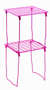 DESCRIPTION: (4) LOCKER SHELF RISER BRAND/MODEL: LOCKERMATE INFORMATION: PURPLE, WIRE SIZE: 12-1/2X10X11 RETAIL$: $60.00 EA QTY: 4