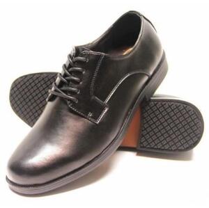 DESCRIPTION: (1) OXFORD DRESS SHOES BRAND/MODEL: GENUINE GRIP/9540 INFORMATION: BLACK/SLIP-RESISTANT RETAIL$: 58.99 SIZE: 7.5 MENS QTY: 1