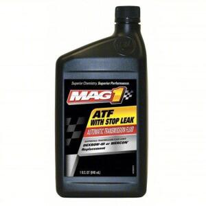 DESCRIPTION: (2) ATF WITH STOP LEAK BRAND/MODEL: MAG 1 SIZE: 1 QT RETAIL$: $6.96 EA QTY: 2