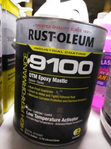 DESCRIPTION: (1) DTM EPOXY MASTIC BRAND/MODEL: RUST-OLEUM 9100 INFORMATION: PART 2 ONLY LOW TEMPERATURE ACTIVATOR SIZE: 1 GALLON QTY: 1