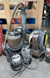 ASSORTED SUMP PUMPS AS SHOWN
