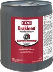 DESCRIPTION: (1) BRAKE PARTS CLEANER BRAND/MODEL: CRC BRAKLEEN SIZE: 5 GALLON RETAIL$: $328.25 EA QTY: 1