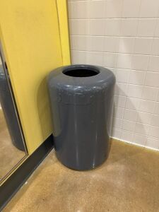 (2) WASTE BIN WITH LID