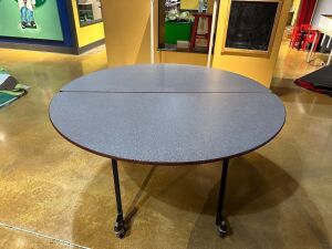 (2)- FOLDABLE ROUND TABLES