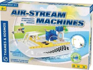 DESCRIPTION: (1) EXPERIMENT KIT BRAND/MODEL: THAMES & KOSMOS INFORMATION: AIR STREAM HOVERCRAFT & AIR DRIVEN MACHINES RETAIL$: $72.95 QTY: 1