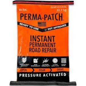 DESCRIPTION: (7) PERMANENT PAVEMENT REPAIR BRAND/MODEL: PERMA-PATCH #13R450 SIZE: 30 LB RETAIL$: $30.000 EA QTY: 7