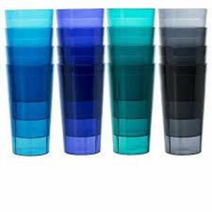 DESCRIPTION: (20) PLASTIC CUPS BRAND/MODEL: TUMBLER INFORMATION: PINK RETAIL$: $40.00 TOTAL QTY: 20