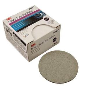 DESCRIPTION: (4) PACKS OF (15) ABRASIVES FOAM DISC BRAND/MODEL: 3M TRIZACT/02086 INFORMATION: SILICON CARBIDE/GRIT: 3000 RETAIL$: 87.60 PER PK OF 15 S