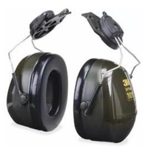 DESCRIPTION: (2) OPTIME EARMUFF HEADSET BRAND/MODEL: 3M PELTOR/MMMH7P3E INFORMATION: BLACK/CAP-MOUNT/NOISE REDUCTION RATING: 24 RETAIL$: 20.99 EACH SI