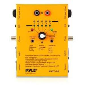 DESCRIPTION: (1) CABLE TESTER BRAND/MODEL: PYLE #PCT-10 RETAIL$: $50.00 EA QTY: 1