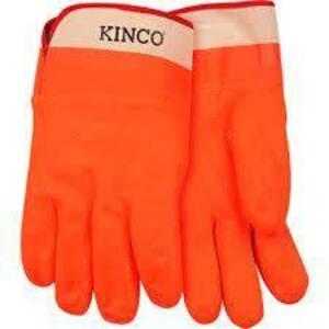 DESCRIPTION: (12) PAIRS OF WORK GLOVES BRAND/MODEL: KINCO #PW4160 INFORMATION: ORANGE SIZE: LARGE RETAIL$: $11.85 EA QTY: 12